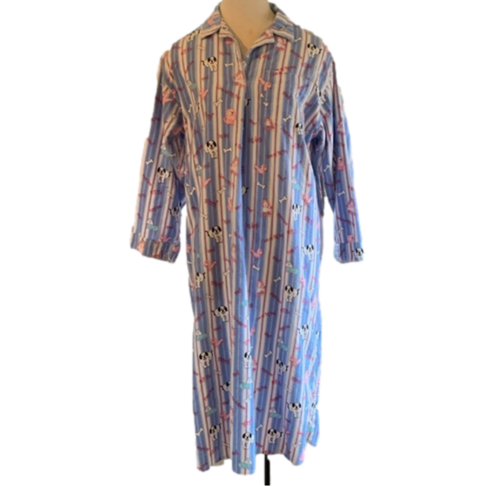 3-$30 Big Dogs sz S/M flannel nightgown with dogs